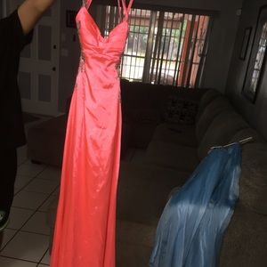 pink pageant or prom dress. new condition
